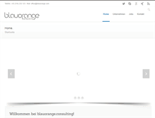 Tablet Screenshot of blauorange.com